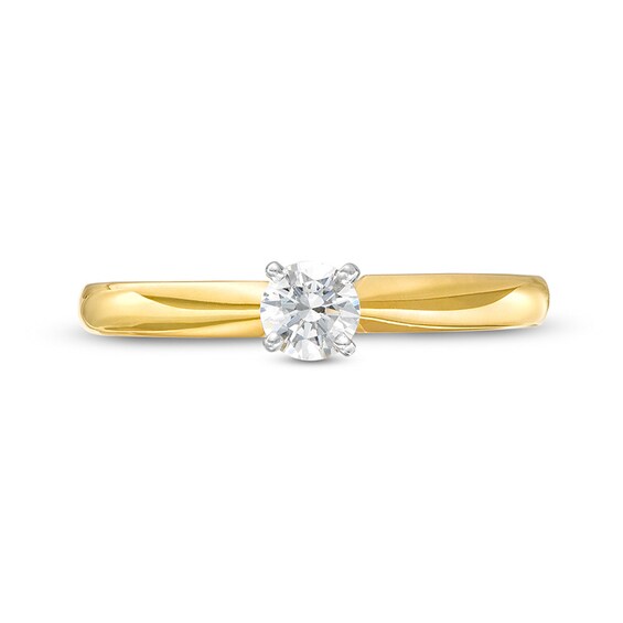 Previously Owned - 1/4 CT. Diamond Solitaire Engagement Ring in 14K Gold (I/I2)