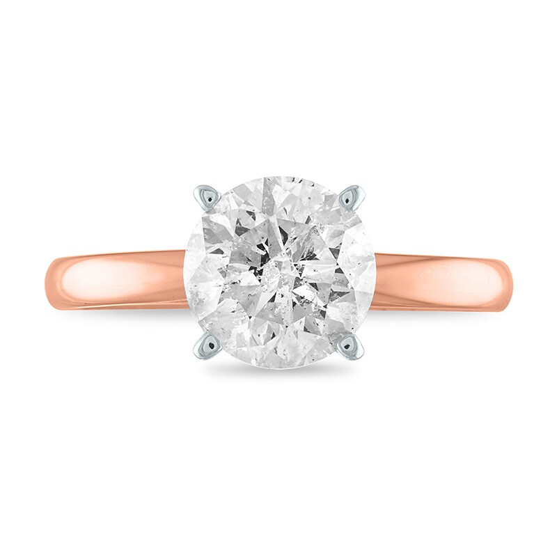 Main Image 2 of Previously Owned - 1-1/2 CT. Diamond Solitaire Engagement Ring in 14K Rose Gold (I/I2)