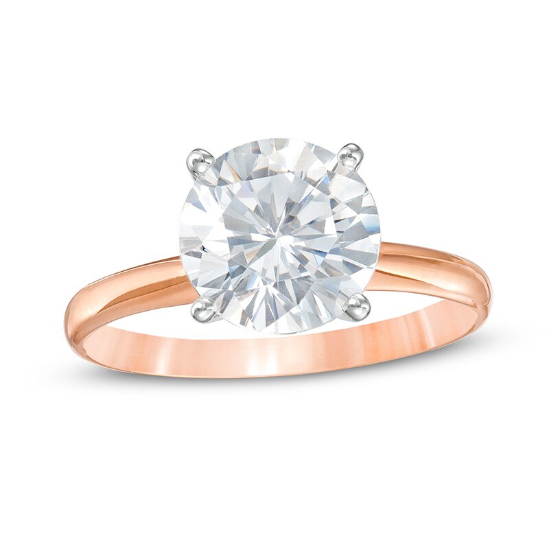 Main Image 1 of Previously Owned - 3 CT. Diamond Solitaire Engagement Ring in 14K Rose Gold (I/I2)