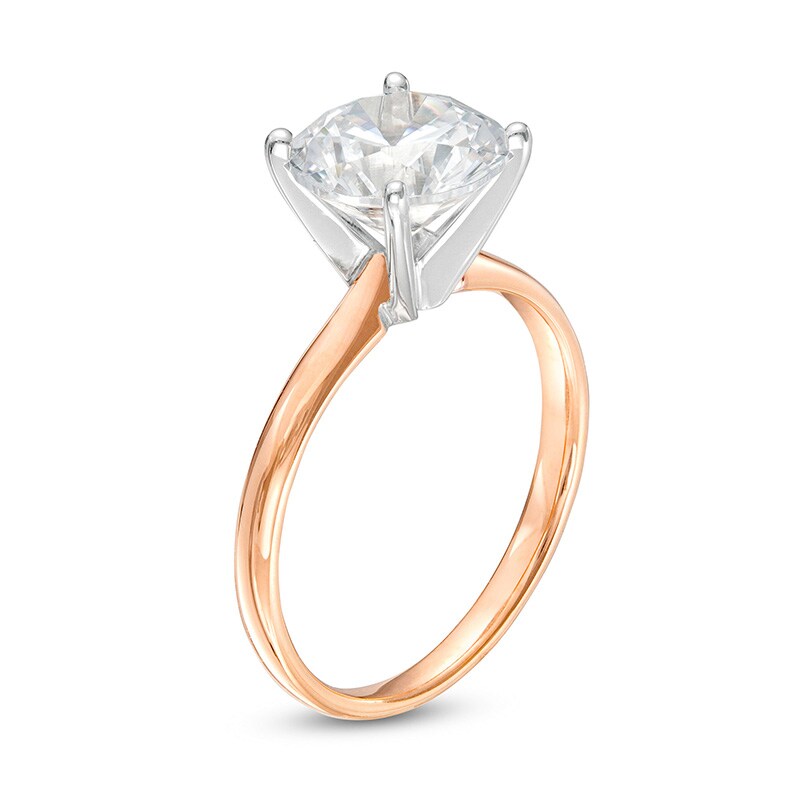 Main Image 3 of Previously Owned - 3 CT. Diamond Solitaire Engagement Ring in 14K Rose Gold (I/I2)