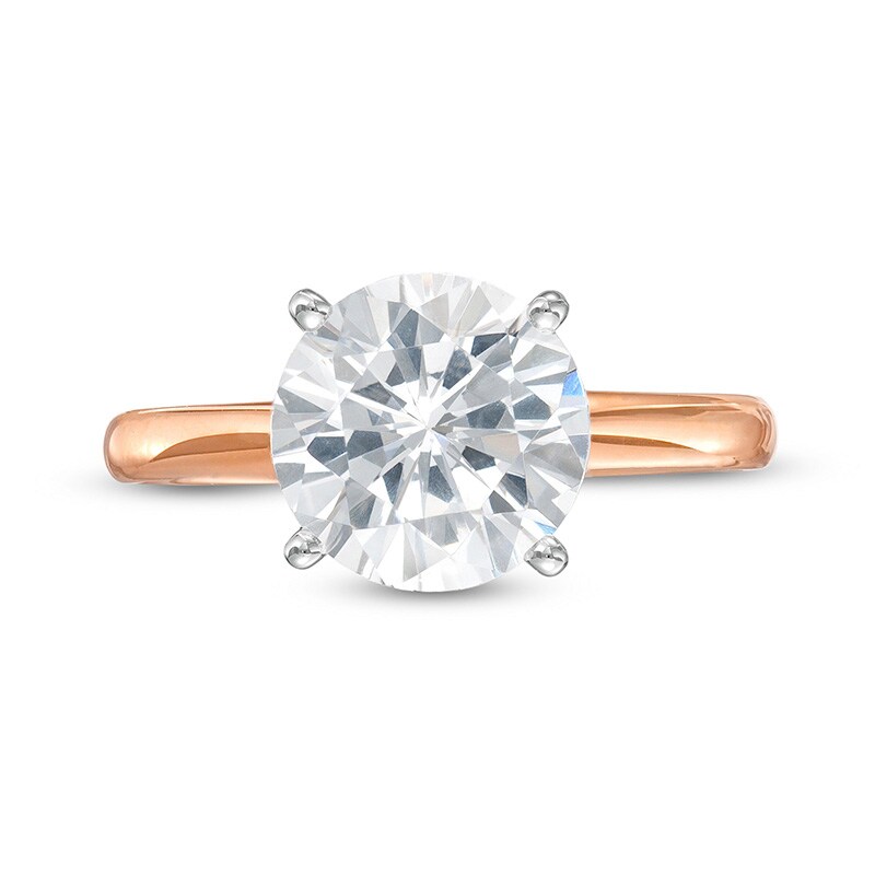 Main Image 4 of Previously Owned - 3 CT. Diamond Solitaire Engagement Ring in 14K Rose Gold (I/I2)