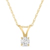 Thumbnail Image 1 of Previously Owned - 1/6 CT. Diamond Solitaire Pendant in 14K Gold (J/I3)