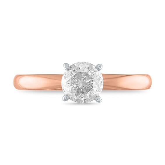 Previously Owned - 1 CT. Diamond Solitaire Engagement Ring in 14K Rose Gold (J/I3)