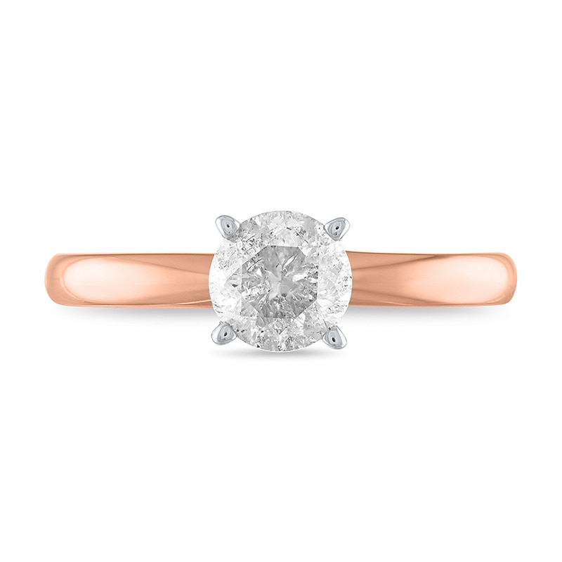 Main Image 2 of Previously Owned - 1 CT. Diamond Solitaire Engagement Ring in 14K Rose Gold (J/I3)
