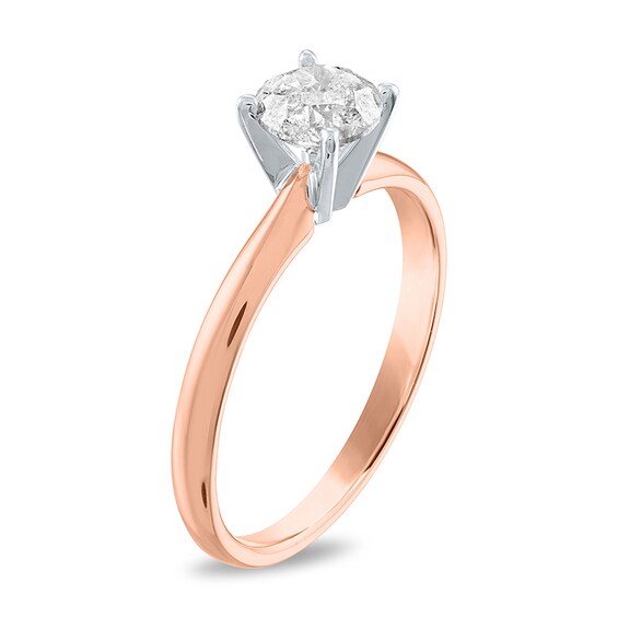 Previously Owned - 1 CT. Diamond Solitaire Engagement Ring in 14K Rose Gold (J/I3)
