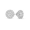 Thumbnail Image 1 of Previously Owned - 7/8 CT. T.W. Diamond Frame Stud Earrings in 10K White Gold