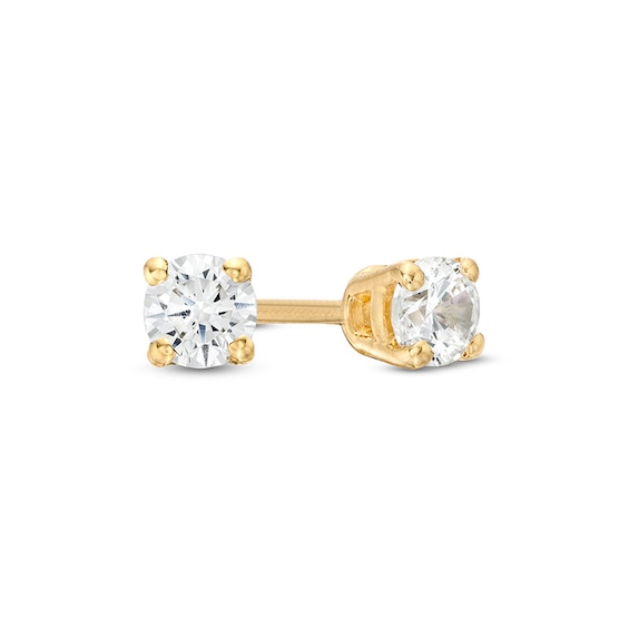 Previously Owned - 1/5 CT. T.w. Diamond Solitaire Stud Earrings in 14K Gold (J/I3)