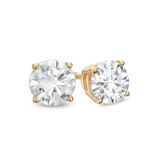 Previously Owned - 1 CT. T.w. Diamond Solitaire Stud Earrings in 14K Gold (J/I3)