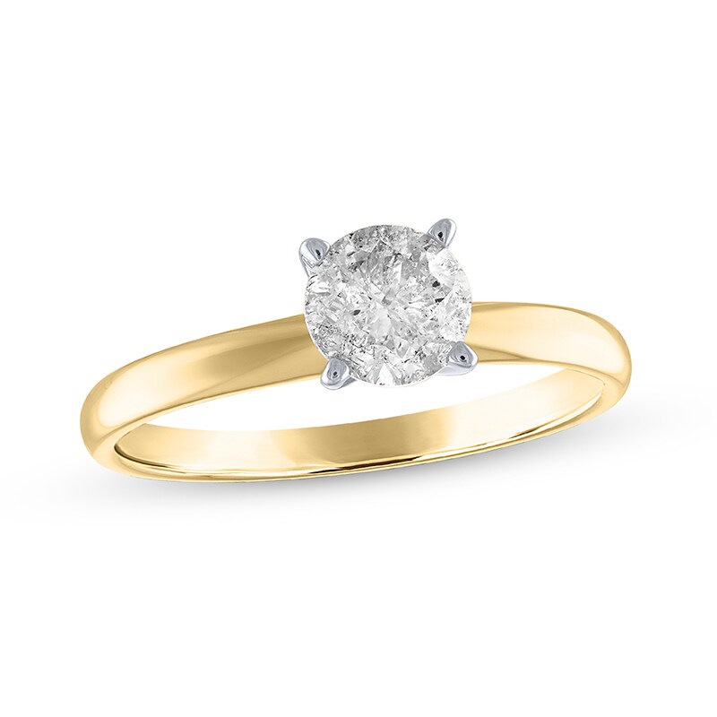 Main Image 1 of Previously Owned - 1 CT. Diamond Solitaire Ring in 10K Gold (I/I3)