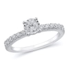 Thumbnail Image 1 of Previously Owned - 1/2 CT. T.W. Diamond Engagement Ring in 10K White Gold
