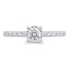 Thumbnail Image 3 of Previously Owned - 1/2 CT. T.W. Diamond Engagement Ring in 10K White Gold