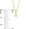 Thumbnail Image 3 of Previously Owned - 1/2 CT. T.W. Diamond Solitaire Pendant and Stud Earrings Set in 10K Gold