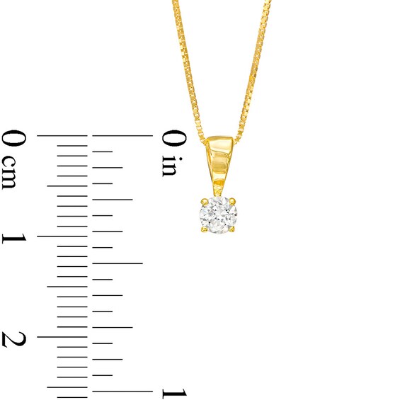 Previously Owned - 1/2 CT. T.w. Diamond Solitaire Pendant and Stud Earrings Set in 10K Gold