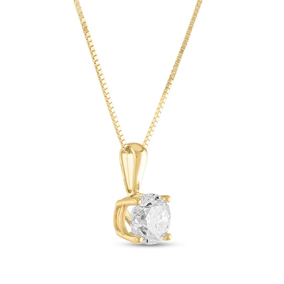 Previously Owned - 1 CT. Diamond Solitaire Pendant in 14K Gold