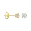 Thumbnail Image 1 of Previously Owned - 1/2 CT. T.W. Diamond Solitaire Stud Earrings in 14K Gold (I/I2)