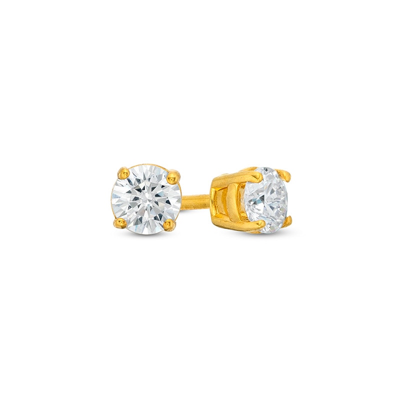 Main Image 1 of Previously Owned - 1/4 CT. T.W. Diamond Stud Earrings in 14K Gold