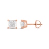 Thumbnail Image 2 of Previously Owned - 1/4 CT. T.W. Princess-Cut Diamond Stud Earrings in 14K Rose Gold
