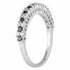 Thumbnail Image 2 of Previously Owned - 1/2 CT. T.W.  Black and White Diamond Band in 10K White Gold