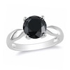 Thumbnail Image 1 of Previously Owned - 3 CT. Black Diamond Solitaire Ring in 10K White Gold