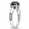 Thumbnail Image 2 of Previously Owned - 3 CT. Black Diamond Solitaire Ring in 10K White Gold