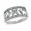 Thumbnail Image 1 of Previously Owned - 1/4 CT. T.W. Diamond Filigree Band in 10K White Gold
