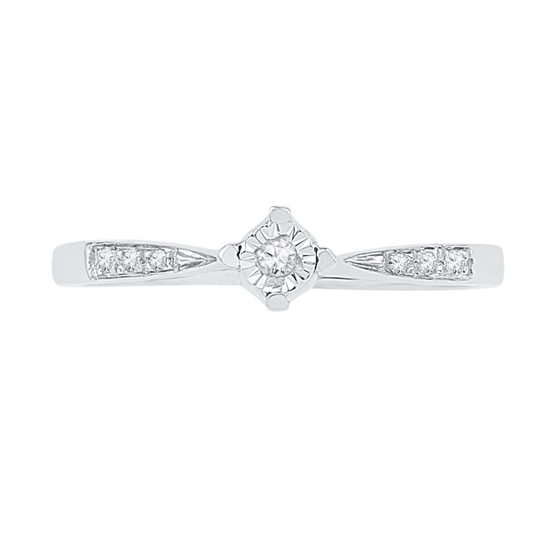 Main Image 2 of Previously Owned - Diamond Accent Promise Ring in 10K White Gold