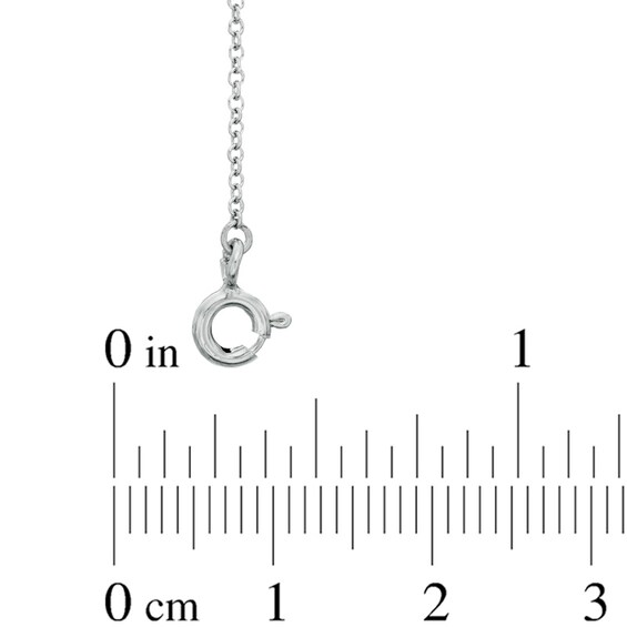 Previously Owned - 1 CT. T.w. Champagne Diamond Station Necklace in Sterling Silver