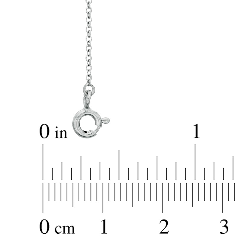 Main Image 2 of Previously Owned - 1 CT. T.W. Champagne Diamond Station Necklace in Sterling Silver