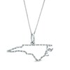 Thumbnail Image 1 of Previously Owned - Diamond Accent State of North Carolina Outline Pendant in Sterling Silver