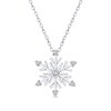 Thumbnail Image 1 of Previously Owned - 1/10 CT. T.W. Diamond Snowflake Pendant in Sterling Silver