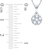 Thumbnail Image 2 of Previously Owned - 1/4 CT. T.W. Diamond Cluster Pendant in 10K White Gold