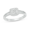 Thumbnail Image 1 of Previously Owned - Composite Diamond Accent Square Promise Ring in 10K White Gold