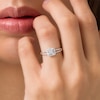 Thumbnail Image 3 of Previously Owned - Composite Diamond Accent Square Promise Ring in 10K White Gold