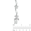 Thumbnail Image 2 of Previously Owned - 1/10 CT. T.W. Diamond Wave Flower Bracelet in 10K White Gold