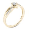 Thumbnail Image 2 of Previously Owned - 1/4 CT. T.W. Princess-Cut Diamond Bypass Promise Ring in 14K Gold