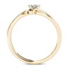 Thumbnail Image 3 of Previously Owned - 1/4 CT. T.W. Princess-Cut Diamond Bypass Promise Ring in 14K Gold