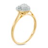 Thumbnail Image 2 of Previously Owned - 1/4 CT. T.W. Composite Diamond Heart Frame Promise Ring in 10K Gold