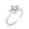 Thumbnail Image 2 of Previously Owned - 1/6 CT. T.W. Diamond Double Star Ring in 10K White Gold
