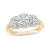 Thumbnail Image 1 of Previously Owned - 1/2 CT. T.W. Composite Diamond Three Stone Frame Ring in 10K Gold