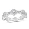Thumbnail Image 1 of Previously Owned - 1/2 CT. T.W. Diamond Frame Stackable Band in 10K White Gold