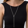 Thumbnail Image 2 of Previously Owned - 1/3 CT. T.W. Diamond Lariat Necklace in Sterling Silver - 26"