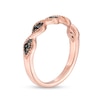 Thumbnail Image 2 of Previously Owned - 1/6 CT. T.W.  Champagne Diamond Twist Vintage-Style Stackable Band in 10K Rose Gold
