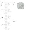 Thumbnail Image 3 of Previously Owned - 3/8 CT. T.W. Composite Diamond Double Cushion Frame Stud Earrings in 10K Gold