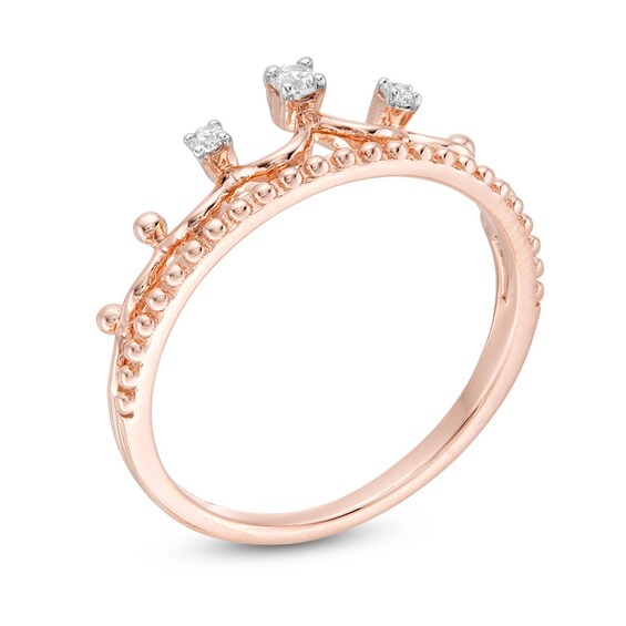 Previously Owned - 1/20 CT. T.w. Diamond Tiara Ring in 10K Rose Gold
