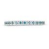 Thumbnail Image 4 of Previously Owned - 1/8 CT. T.W.  Blue Diamond Anniversary Band in 14K White Gold