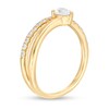 Thumbnail Image 1 of Previously Owned - 1/2 CT. T.W. Pear-Shaped Diamond Wrap Ring in 10K Gold