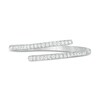 Thumbnail Image 4 of Previously Owned - 1/10 CT. T.W. Diamond Wrap Ring in Sterling Silver