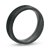 Thumbnail Image 3 of Previously Owned - 7.0mm Satin center Bevelled Edge Comfort-Fit Band in Black Titanium