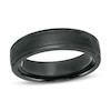 Thumbnail Image 1 of Previously Owned - 6.0mm Satin Comfort-Fit Band in Black Titanium