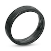 Thumbnail Image 3 of Previously Owned - 6.0mm Satin Comfort-Fit Band in Black Titanium